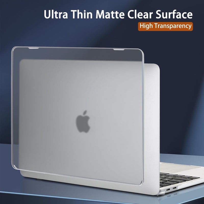 CISSOOK Compatible for MacBook Air 13 inch Case M1 2021 2020 2019 2018, [Ultra Thin Match Color] Sturdy and Flexible Protective Hard Shell Cover for Air 13 M1 A2337 A2179 A1932 Model- Matte Clear - Image 3